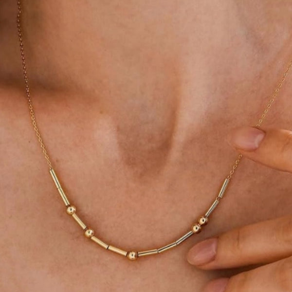 Beaded Clavicle Necklace